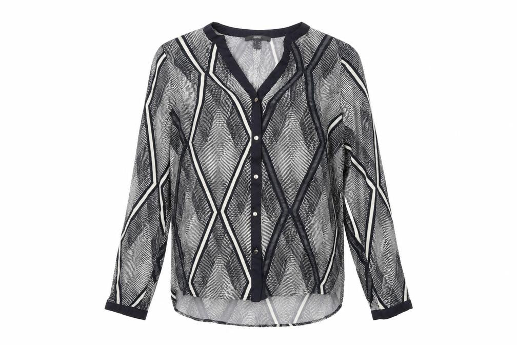 Espirit Womens Black   Basic Button-Up Size 10