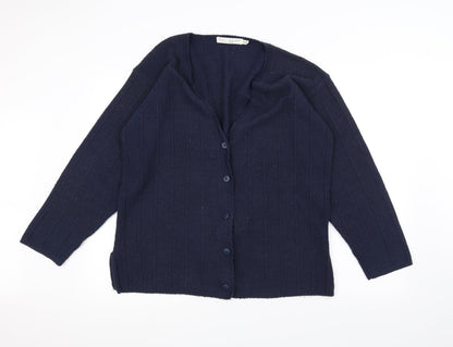 Preloved TIGI Womens Blue   Jacket Coatigan One Size - Front