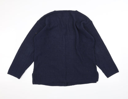 Preloved TIGI Womens Blue   Jacket Coatigan One Size - Back