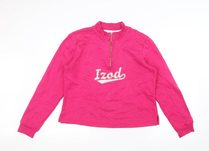 IZOD Womens Pink   Pullover Jumper Size L