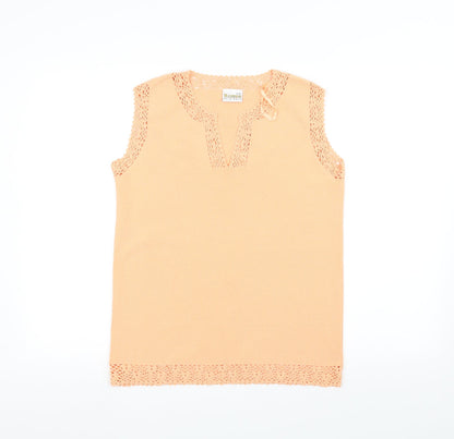 Roman Originals Womens Orange   Basic Tank Size S