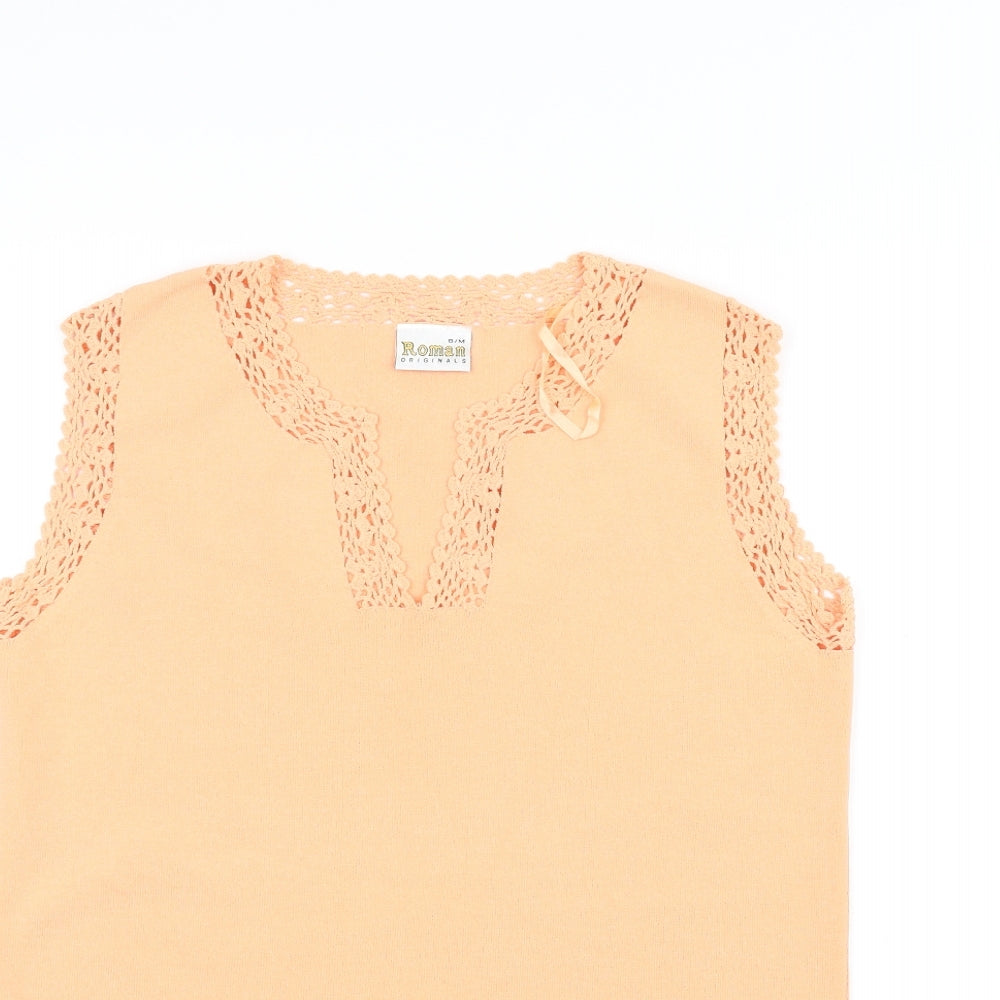 Roman Originals Womens Orange   Basic Tank Size S