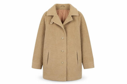 Julius Womens Brown   Overcoat Coat Size 16