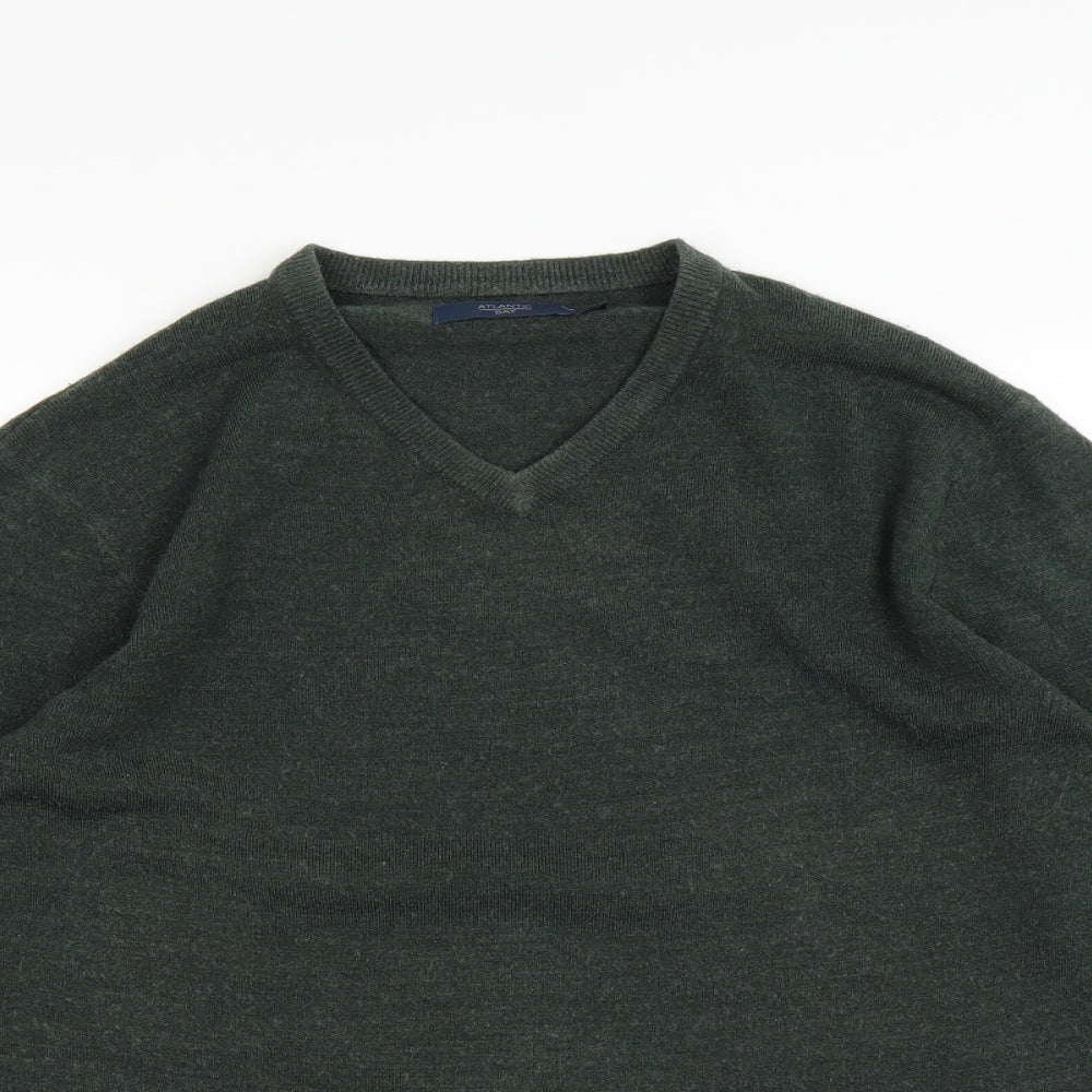 Atlantic Bay Mens Green   Pullover Jumper Size S