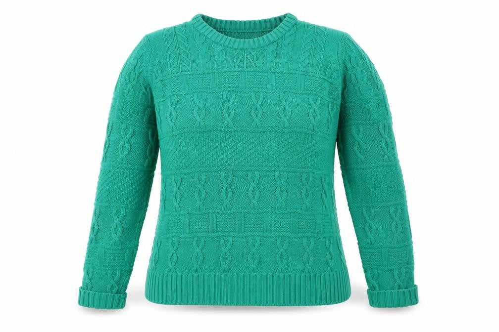 Lily Ella Womens Green   Pullover Jumper Size M