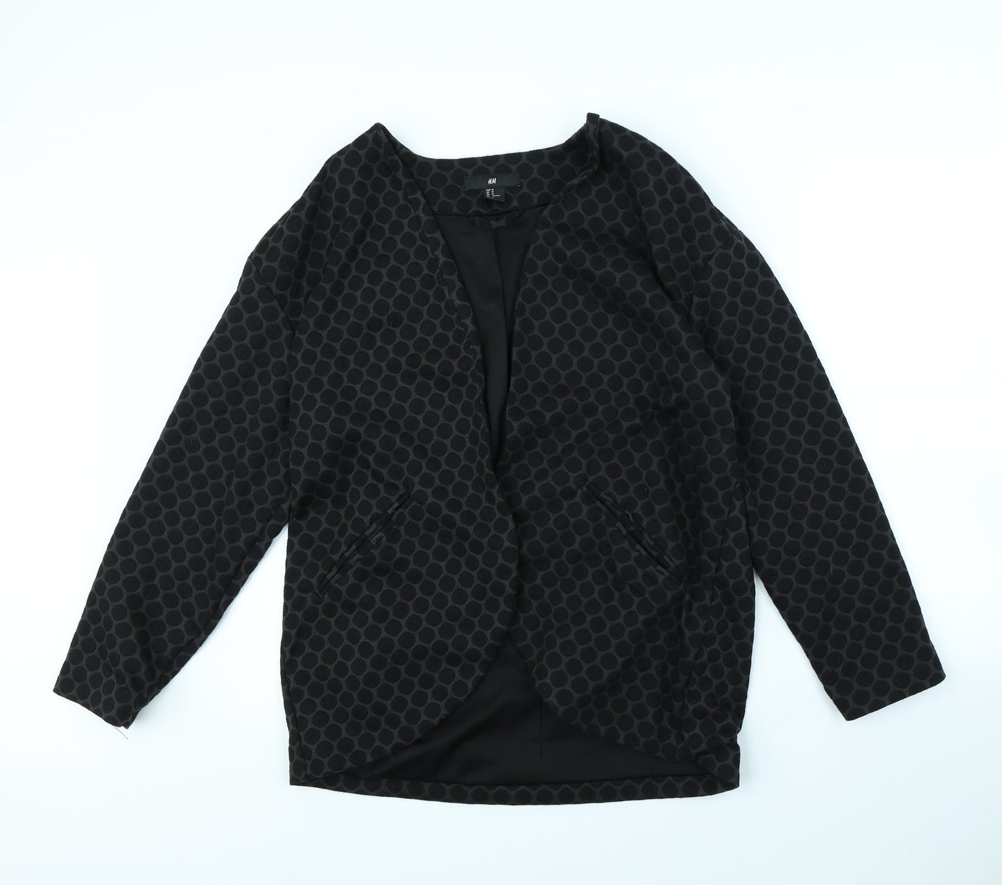 H&M Womens Black Polka Dot  Jacket  Size M