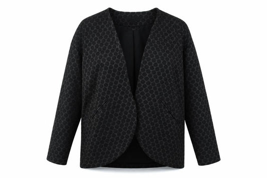H&M Womens Black Polka Dot  Jacket  Size M