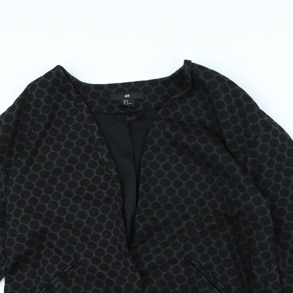H&M Womens Black Polka Dot  Jacket  Size M