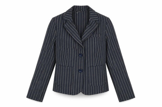 New Look Womens Blue Striped  Jacket  Size 12