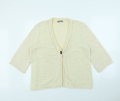 Preloved South Womens Beige   Jacket  Size 18 - Front