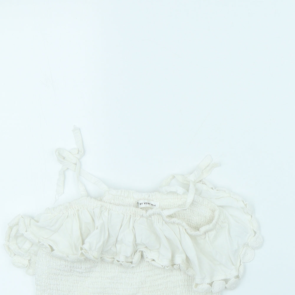 By Very Girls White   Basic T-Shirt Size 10 Years