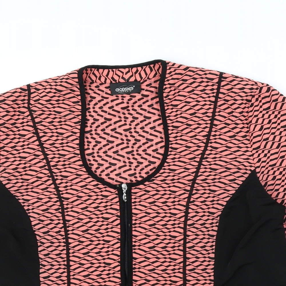 Godske Womens Pink Striped  Pullover Jumper Size 20