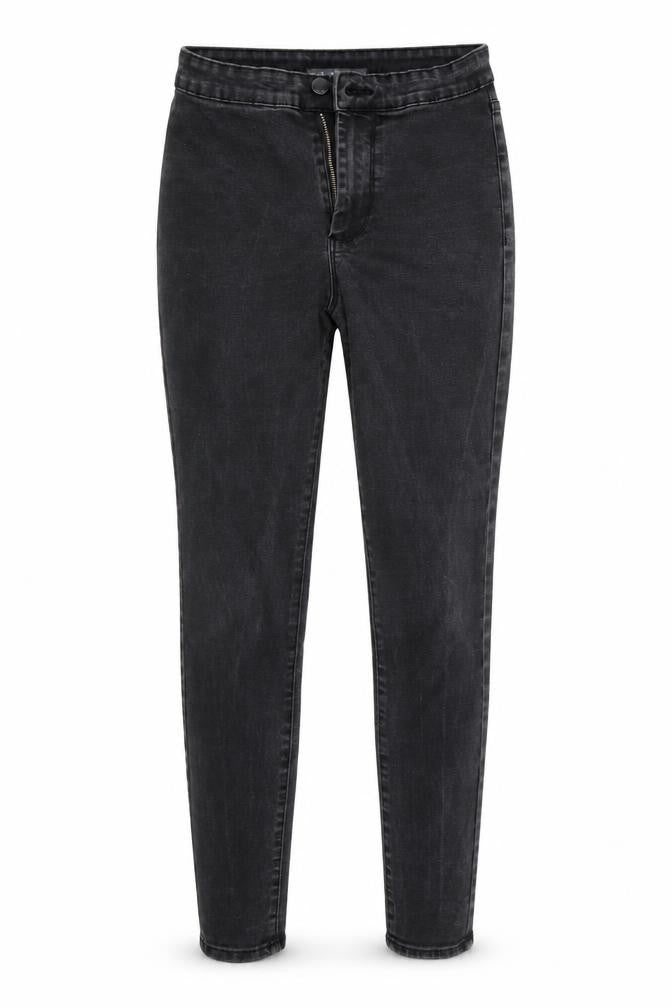 Denim & Co. Womens Black  Denim Tapered Jeans Size 8 L26 in