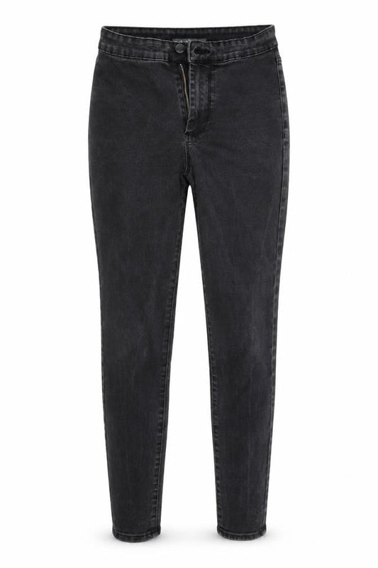 Denim & Co. Womens Black  Denim Tapered Jeans Size 8 L26 in