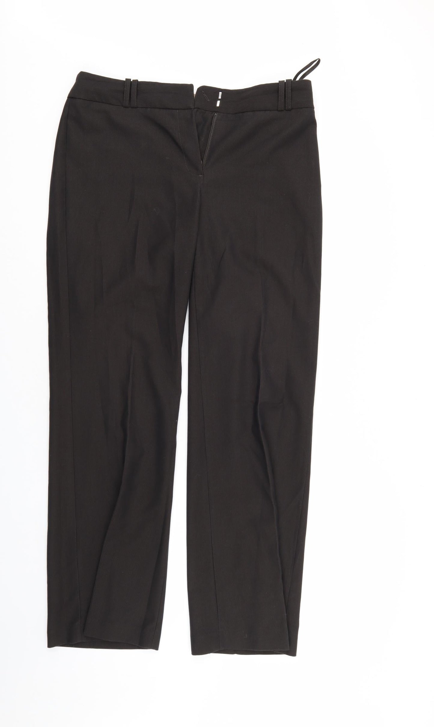 NEXT Womens Brown Striped  Trousers  Size 34 in L30 in