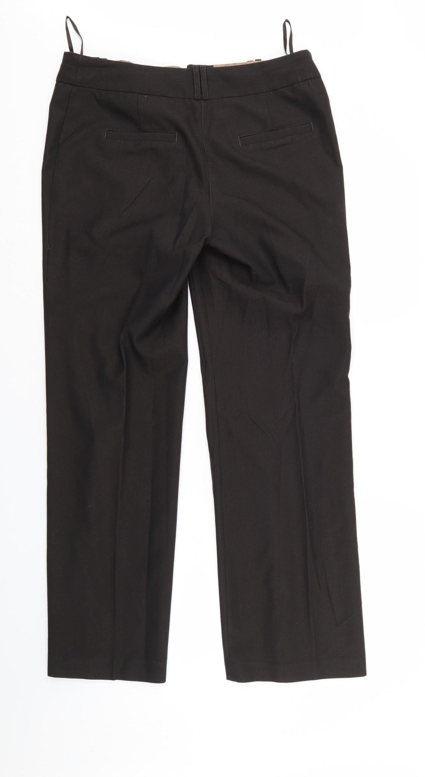 NEXT Womens Brown Striped  Trousers  Size 34 in L30 in