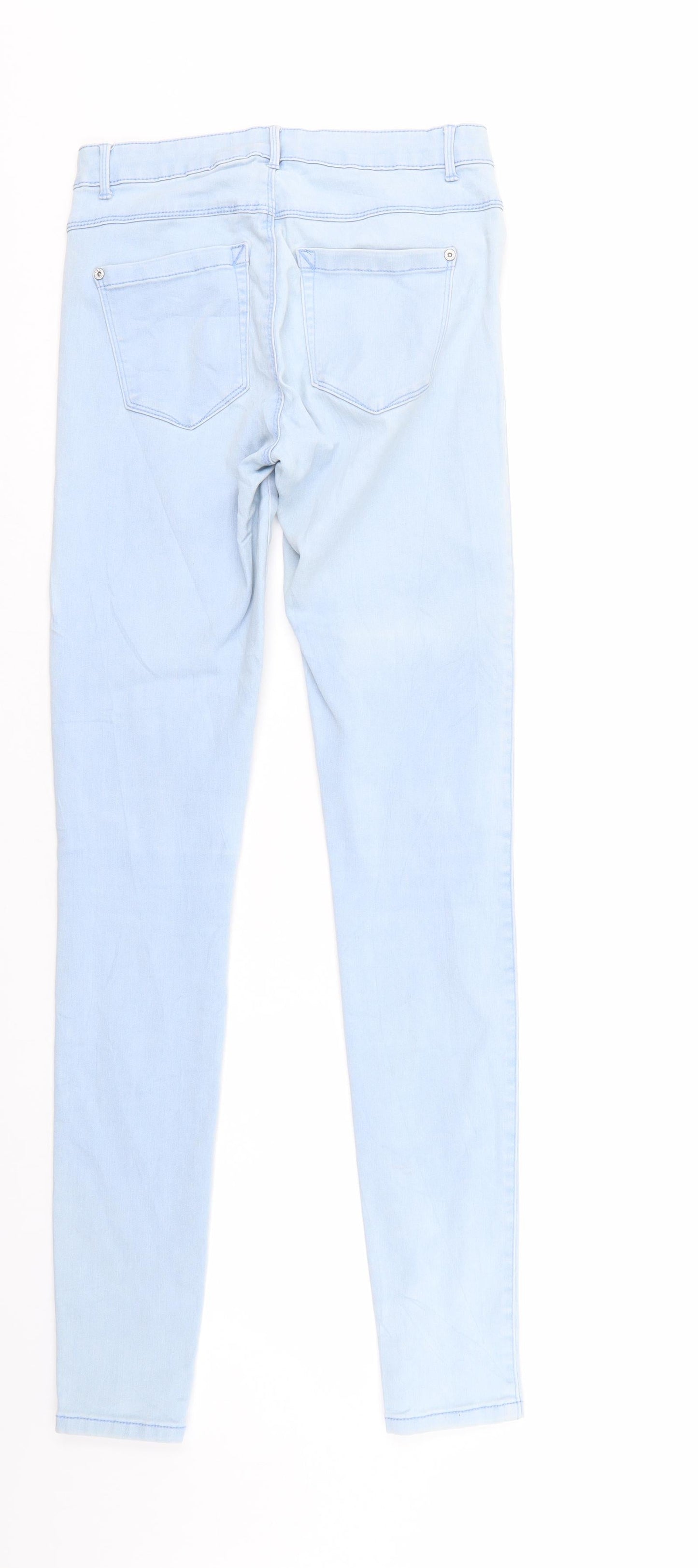 Only Womens Blue  Denim Tapered Jeans Size 6 L30 in - Elastic Waist