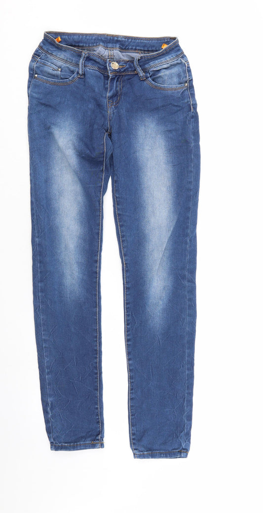 Preworn Womens Blue  Denim Straight Jeans Size M L30 in