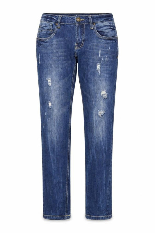 Terronova Womens Blue  Denim Tapered Jeans Size L L32 in