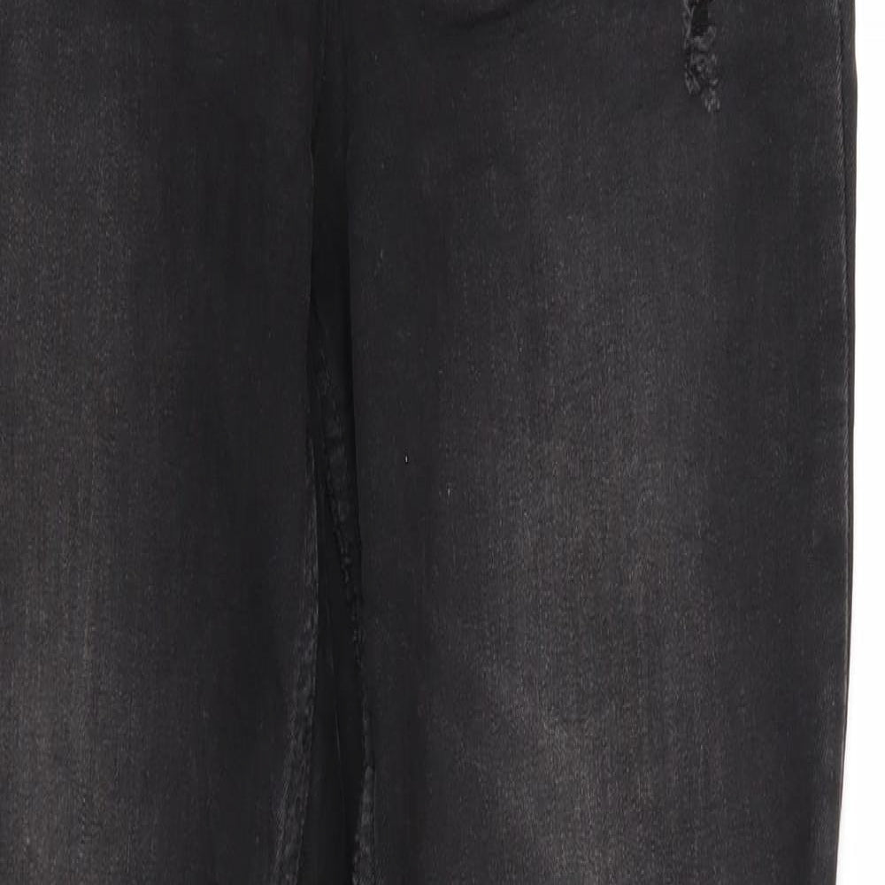 MOHITO Womens Black  Denim Tapered Jeans Size 6 L26 in