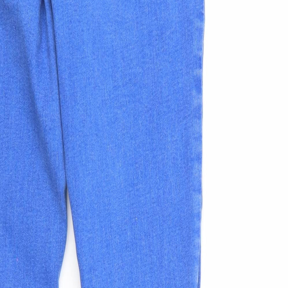 Denim & Co. Womens Blue  Denim Tapered Jeans Size 12 L29 in - Elastic Waist