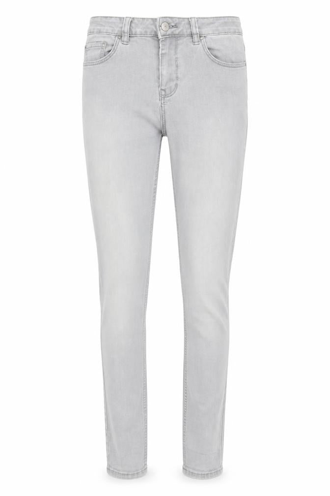 New Look Womens Grey  Denim Tapered Jeans Size 10 L28 in - Elastic Waist