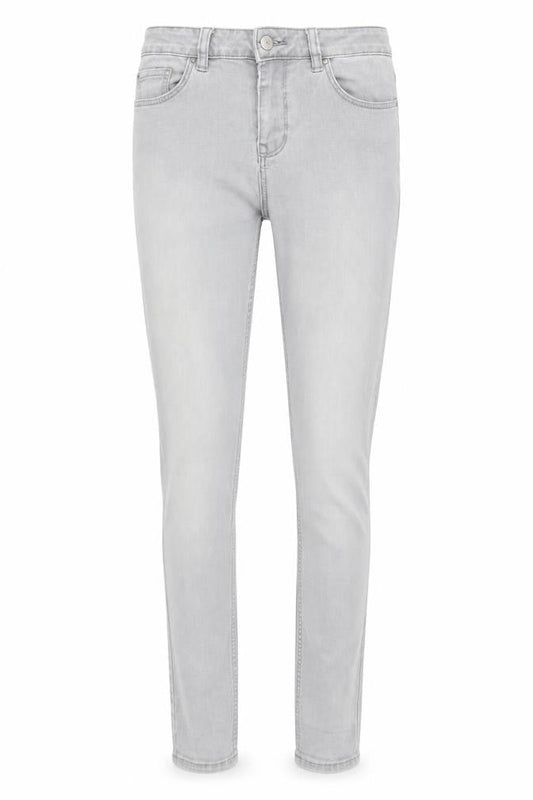New Look Womens Grey  Denim Tapered Jeans Size 10 L28 in - Elastic Waist