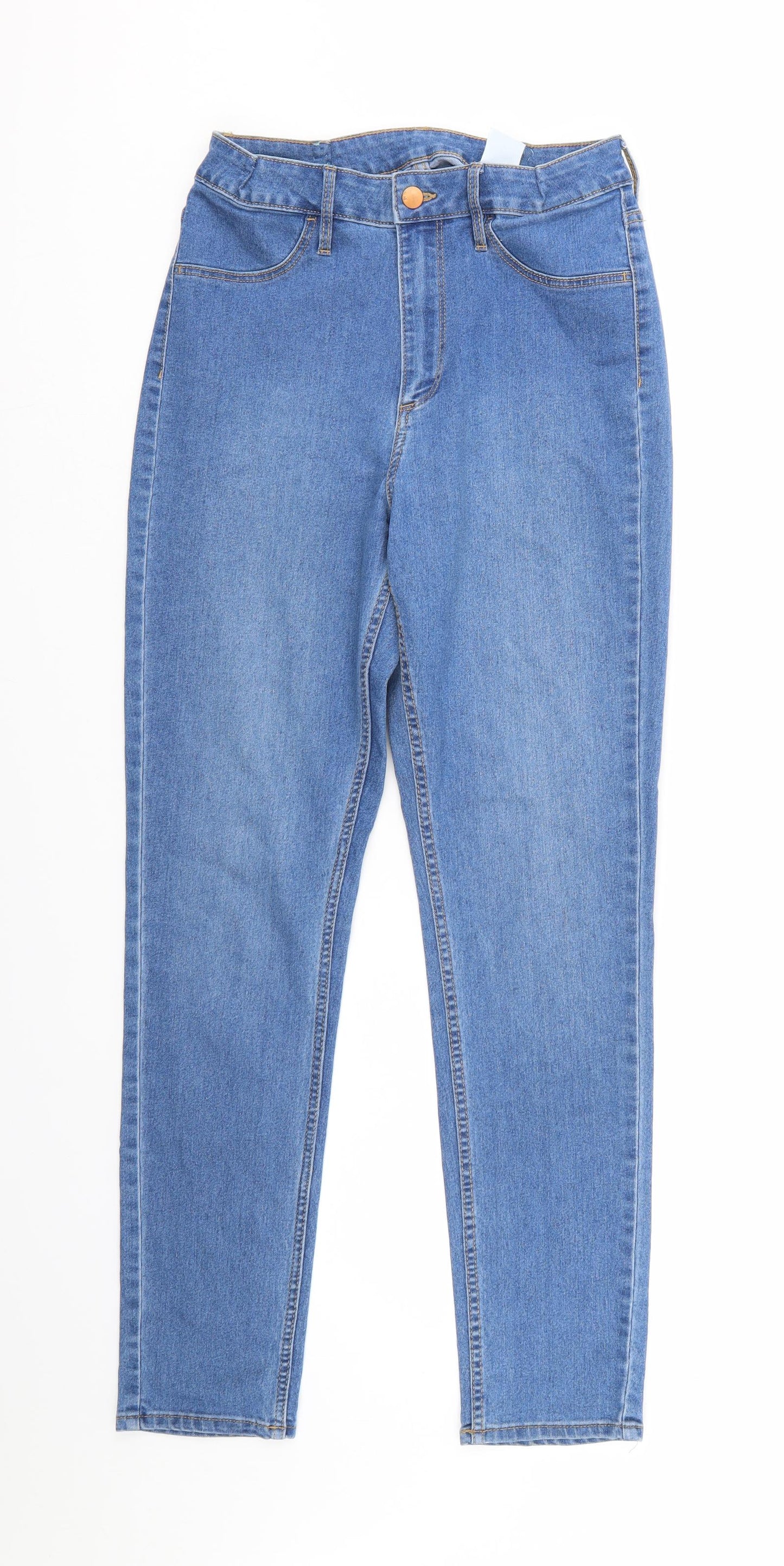 /denim Womens Blue  Denim Straight Jeans Size 31 in L26 in - Waist sewn in