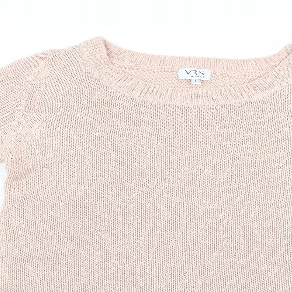 vrs Womens Pink   Pullover Jumper Size L