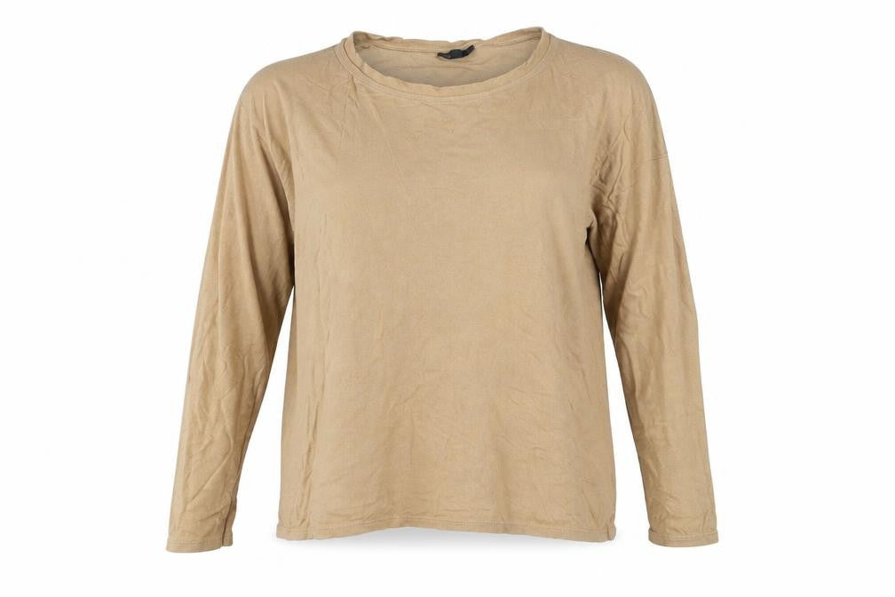 Topshop Womens Beige   Basic T-Shirt Size 6