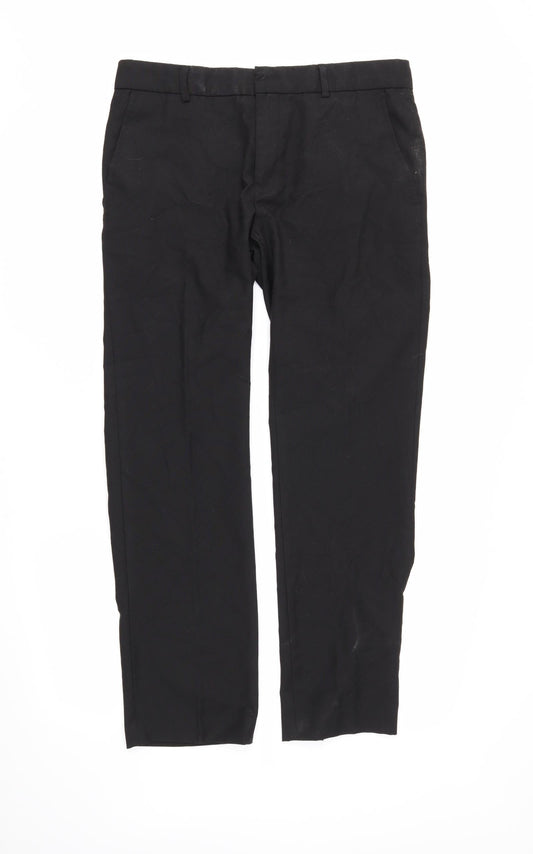 Topman Mens Black   Dress Pants Trousers Size 32 in L27 in