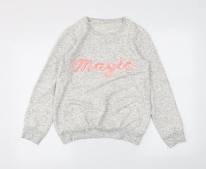 Next Girls Beige   Pullover Sweatshirt Size 12 Years