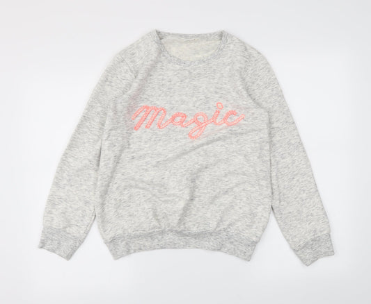 NEXT Girls Beige   Pullover Sweatshirt Size 12 Years