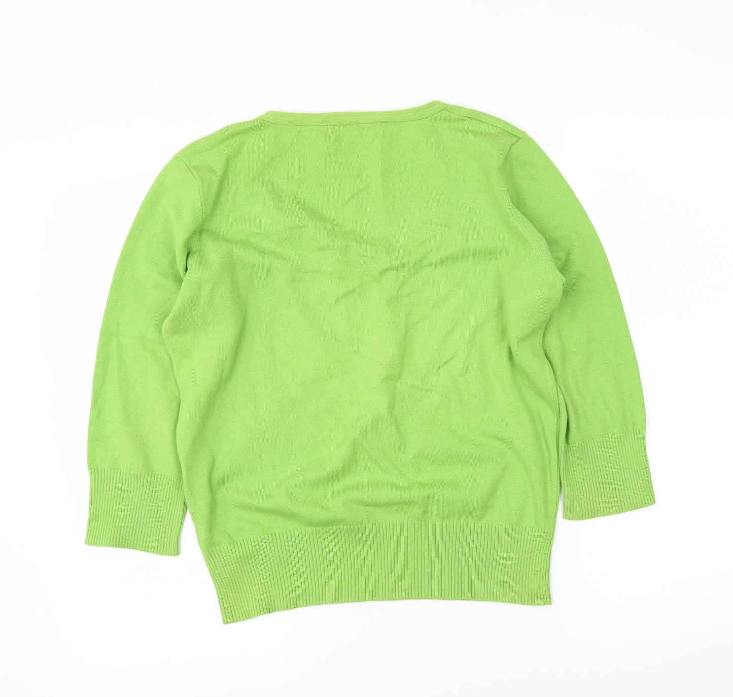 M&Co Womens Green   Pullover Jumper Size M
