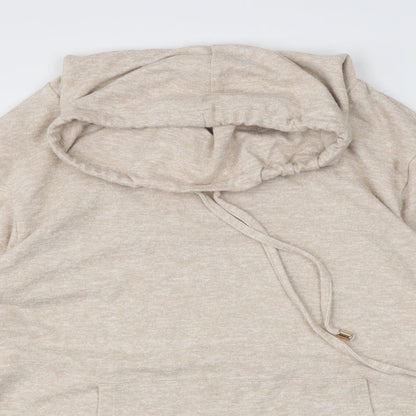 Preloved F&F Womens Beige   Pullover Hoodie Size 8 - Detail