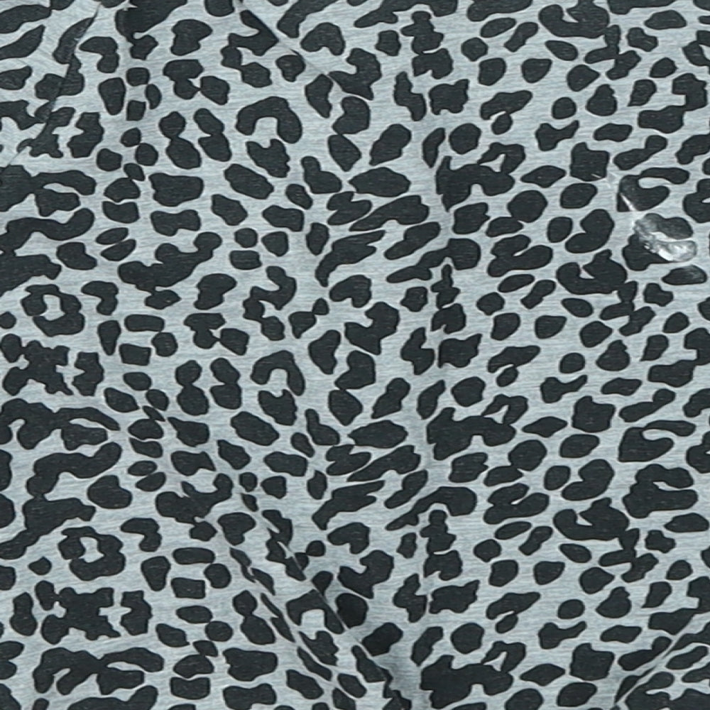 Soto Girls Grey Animal Print  Flare Skirt Size 11 Years
