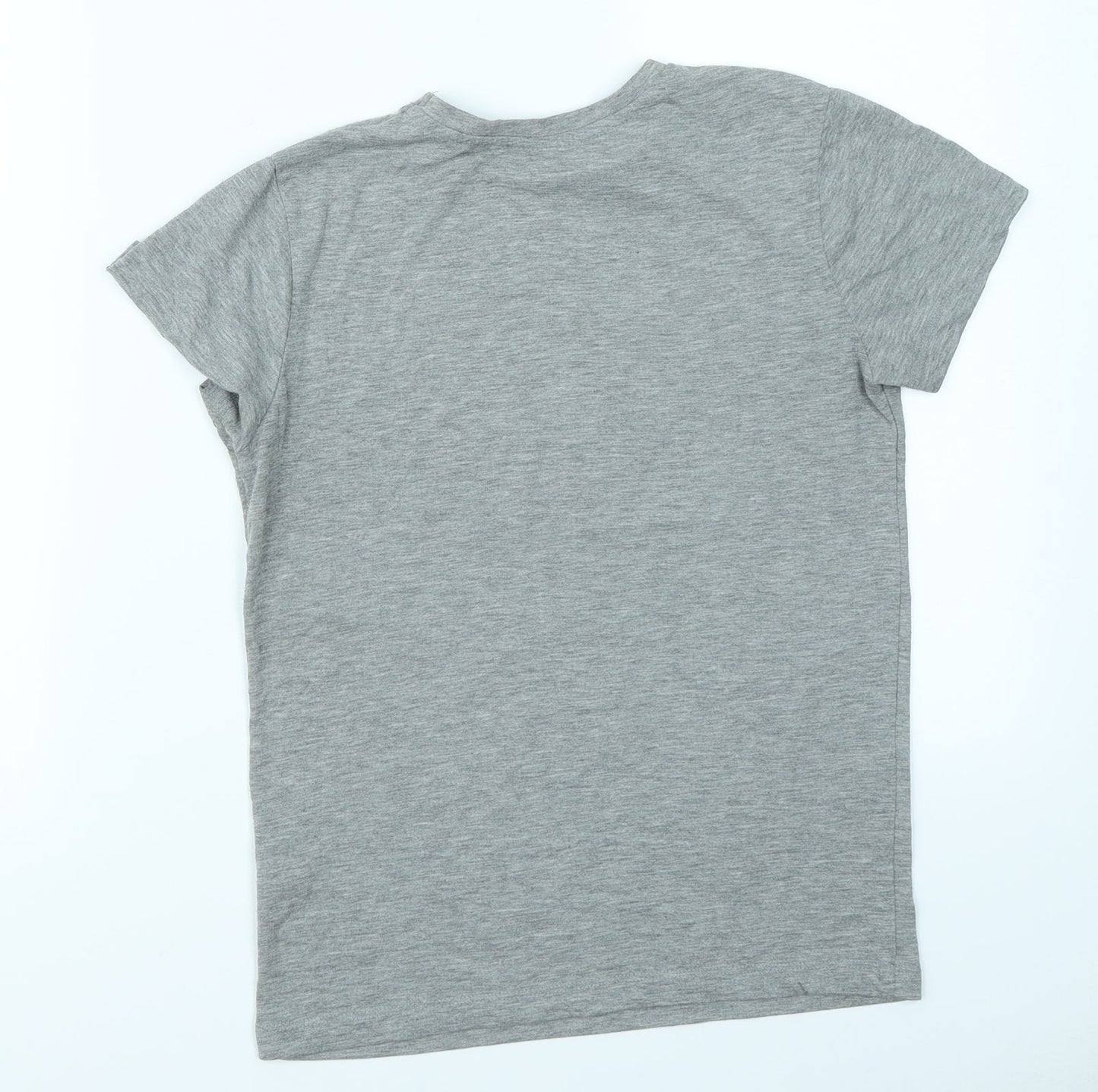 Rebel Boys Grey   Basic T-Shirt Size 9-10 Years  - Dinosaur