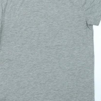 Rebel Boys Grey   Basic T-Shirt Size 9-10 Years  - Dinosaur
