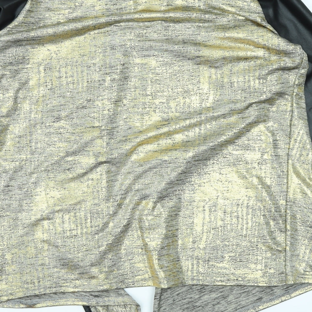 Bebo Womens Gold   Cardigan Jumper Size S