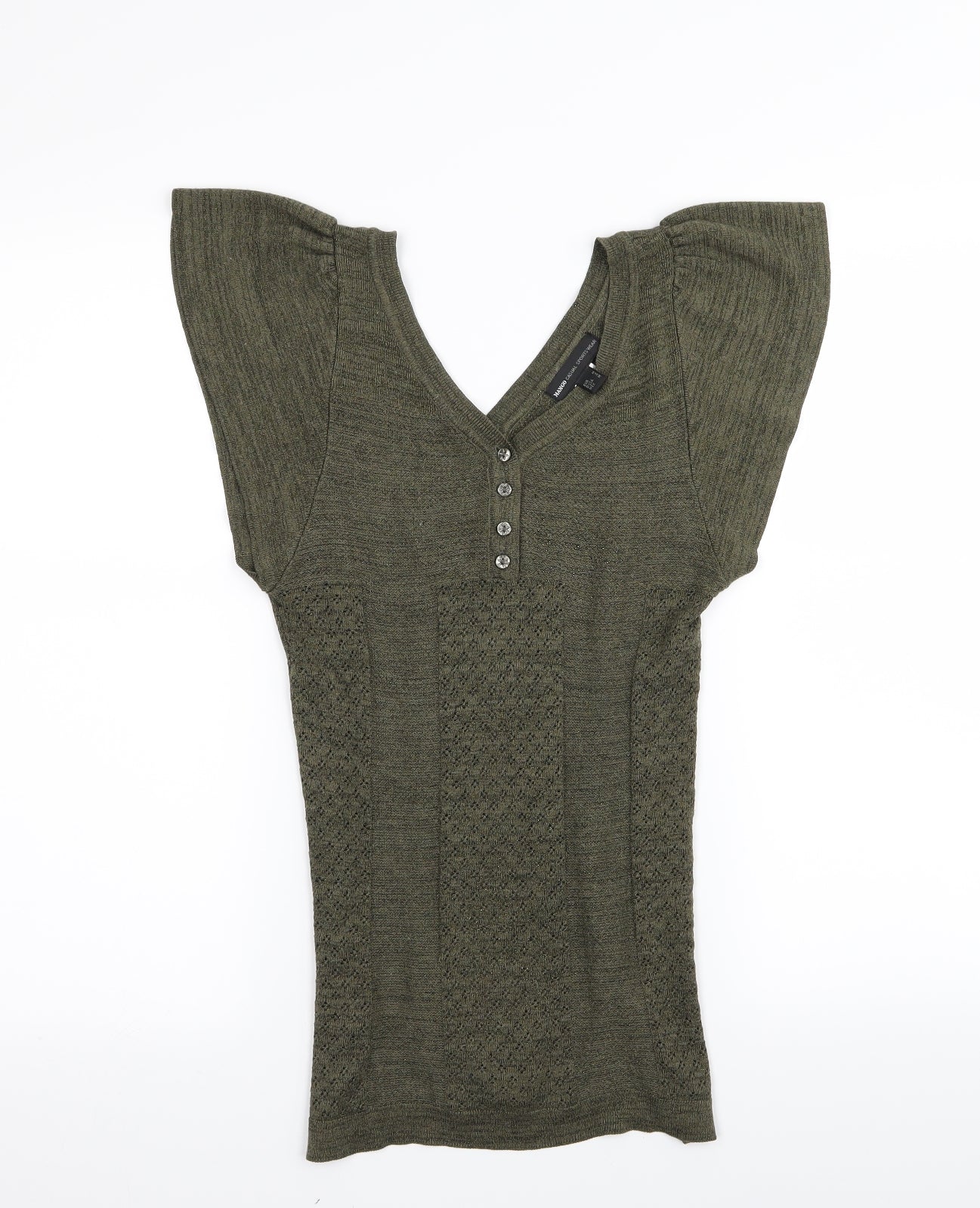 Mango Casual sports wear  Womens Green   Basic T-Shirt Size 6