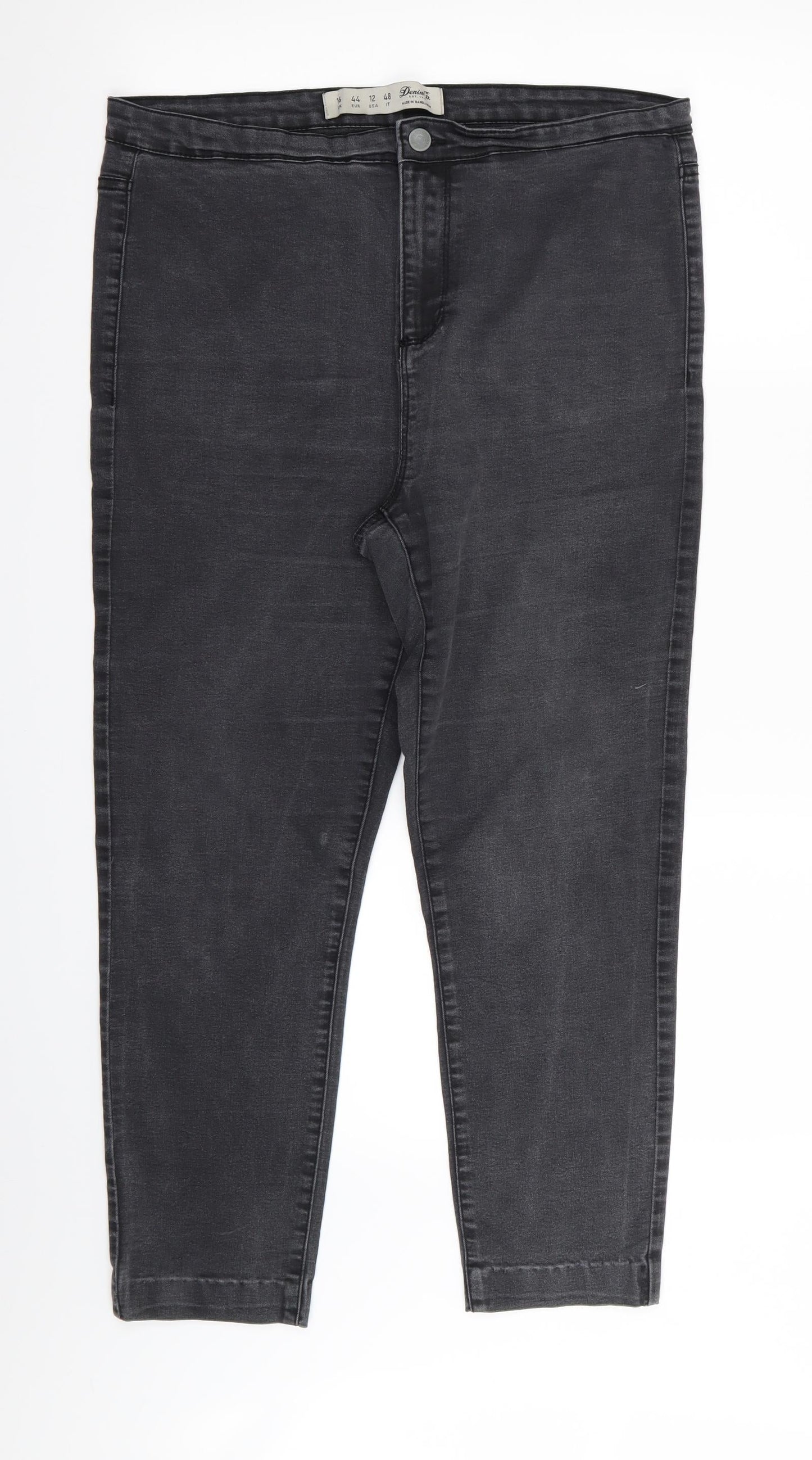 denim and co Womens Black   Skinny Jeans Size 16 L25 in