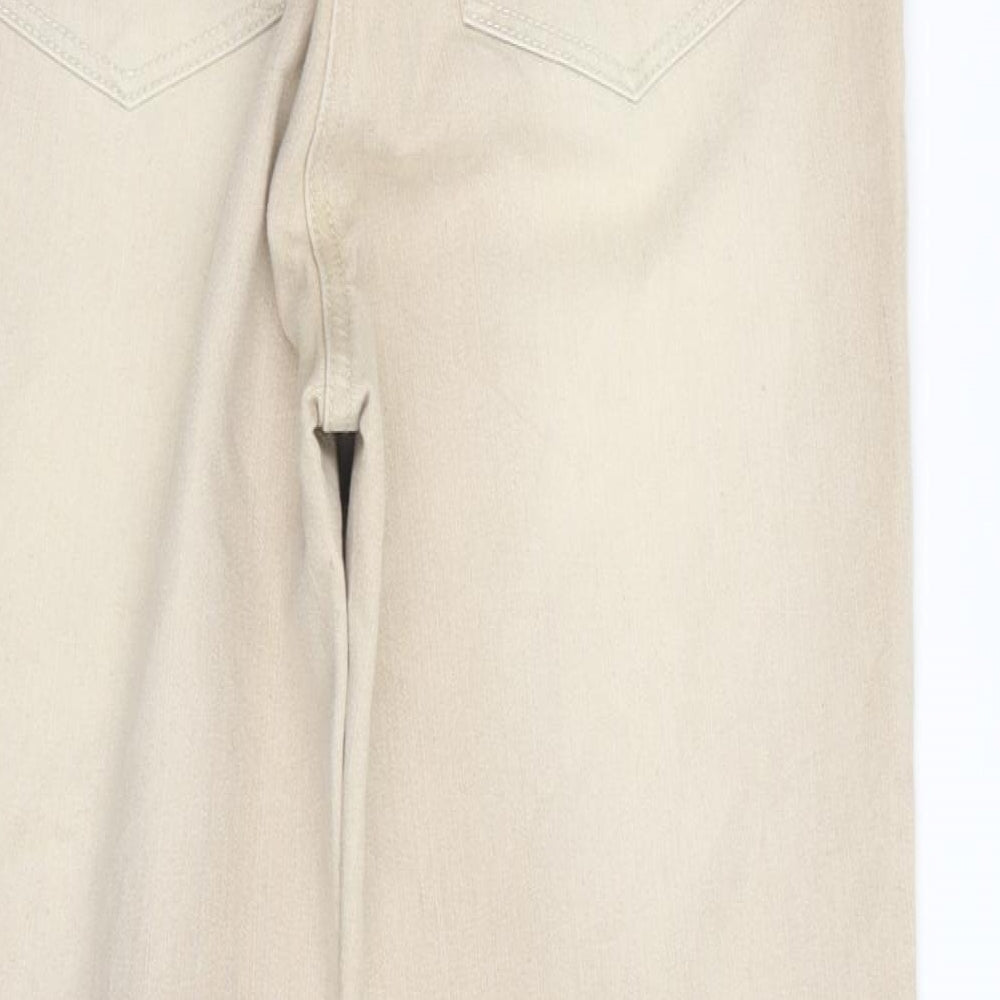 Mirage Womens Beige   Skinny Jeans Size 8 L28 in