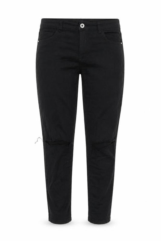 GOODIES Womens Black   Skinny Jeans Size 30 in L26 in - RIPPED JEANS