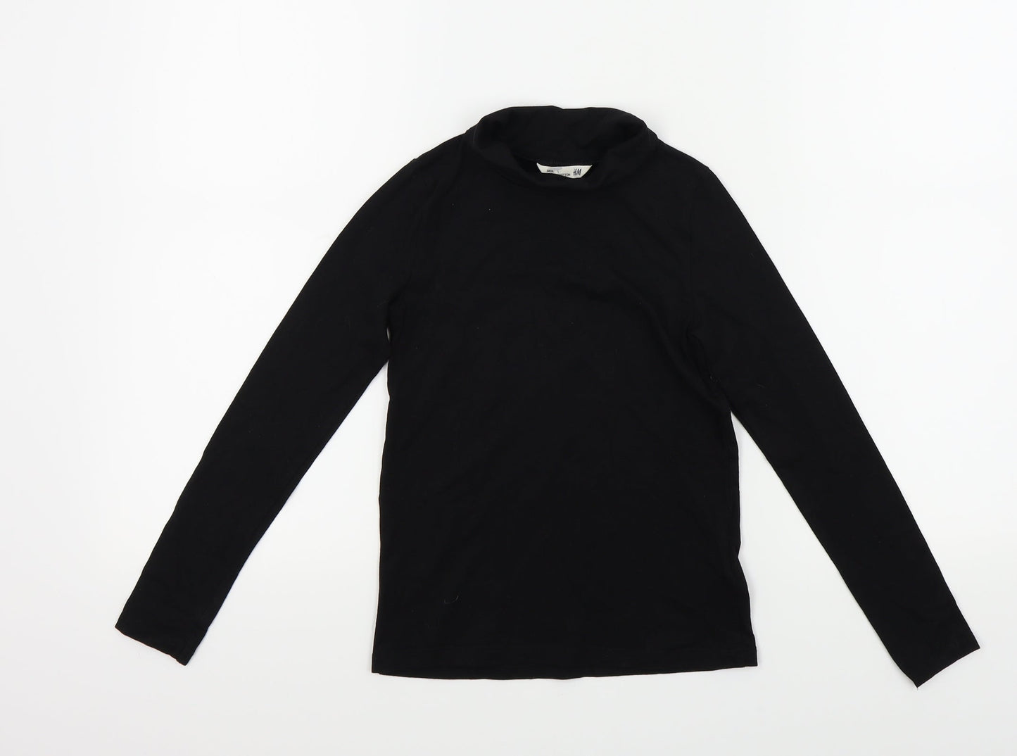 H&M Girls Black   Basic T-Shirt Size 6 Years