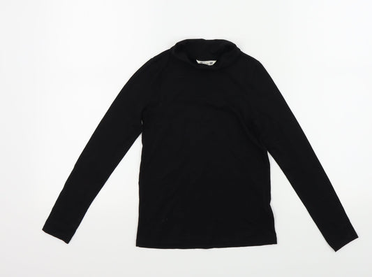 H&M Girls Black   Basic T-Shirt Size 6 Years