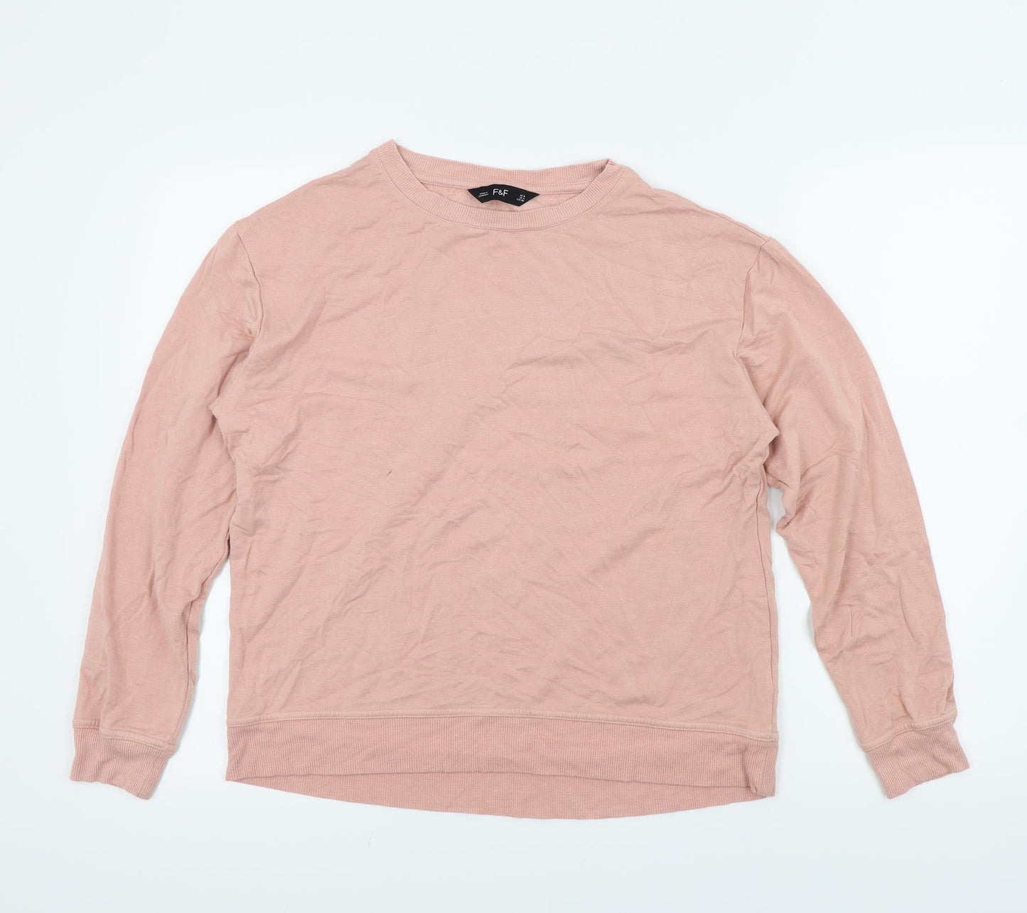 F&F Womens Pink   Pullover Jumper Size 8