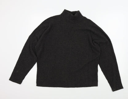Pieces Womens Grey   Henley Jumper Size L