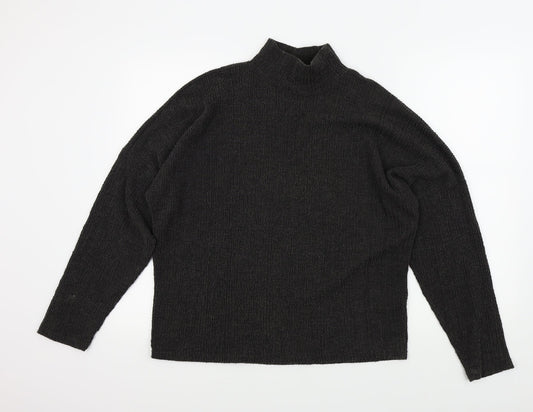 Pieces Womens Grey   Henley Jumper Size L