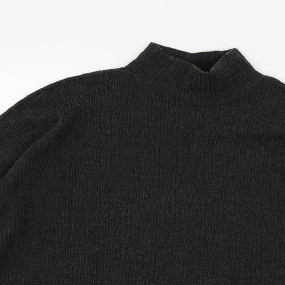 Pieces Womens Grey   Henley Jumper Size L