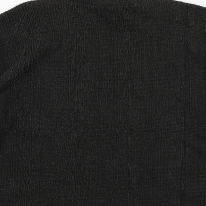 Pieces Womens Grey   Henley Jumper Size L